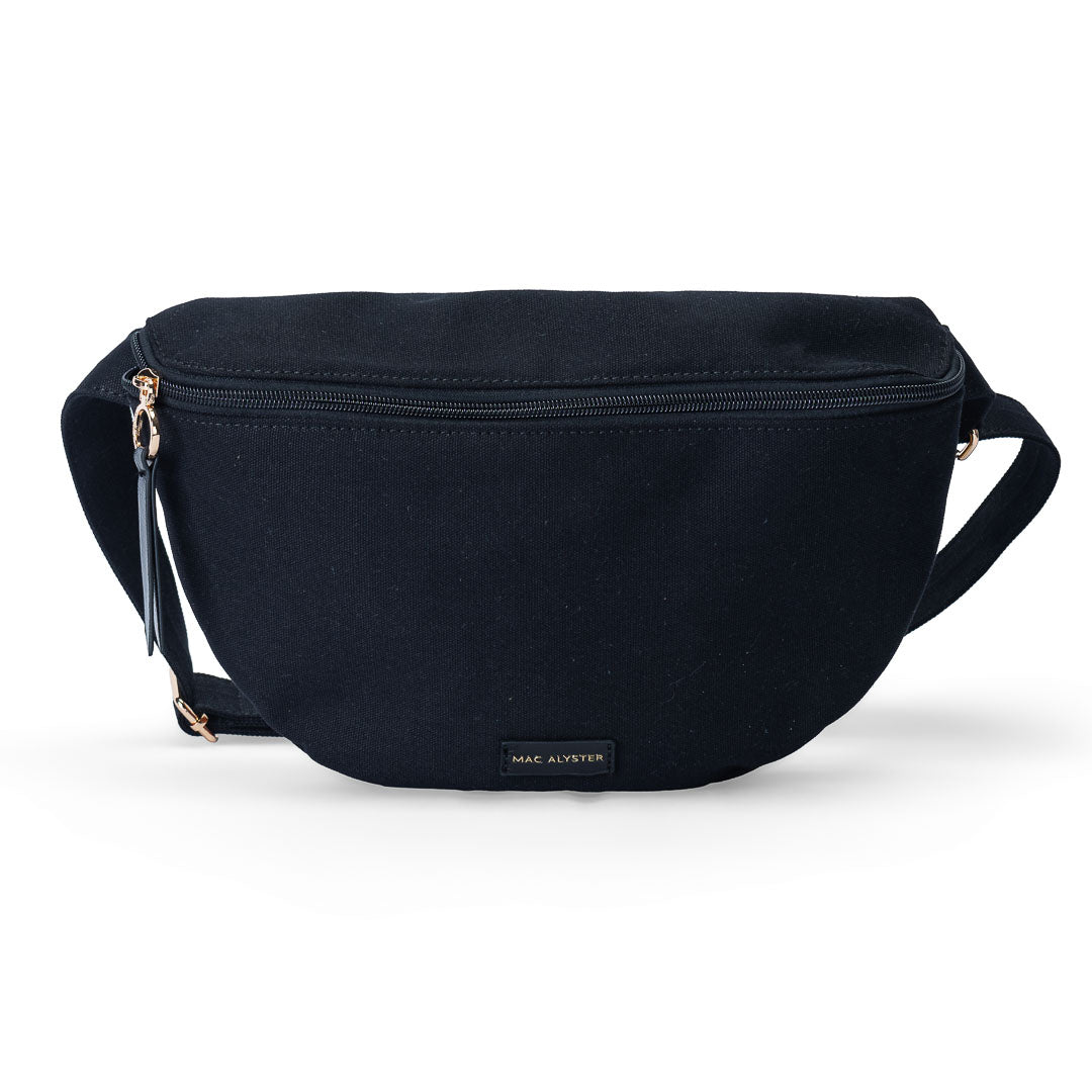Sac banane M en coton BANANE COTON noir par Mac Alyster