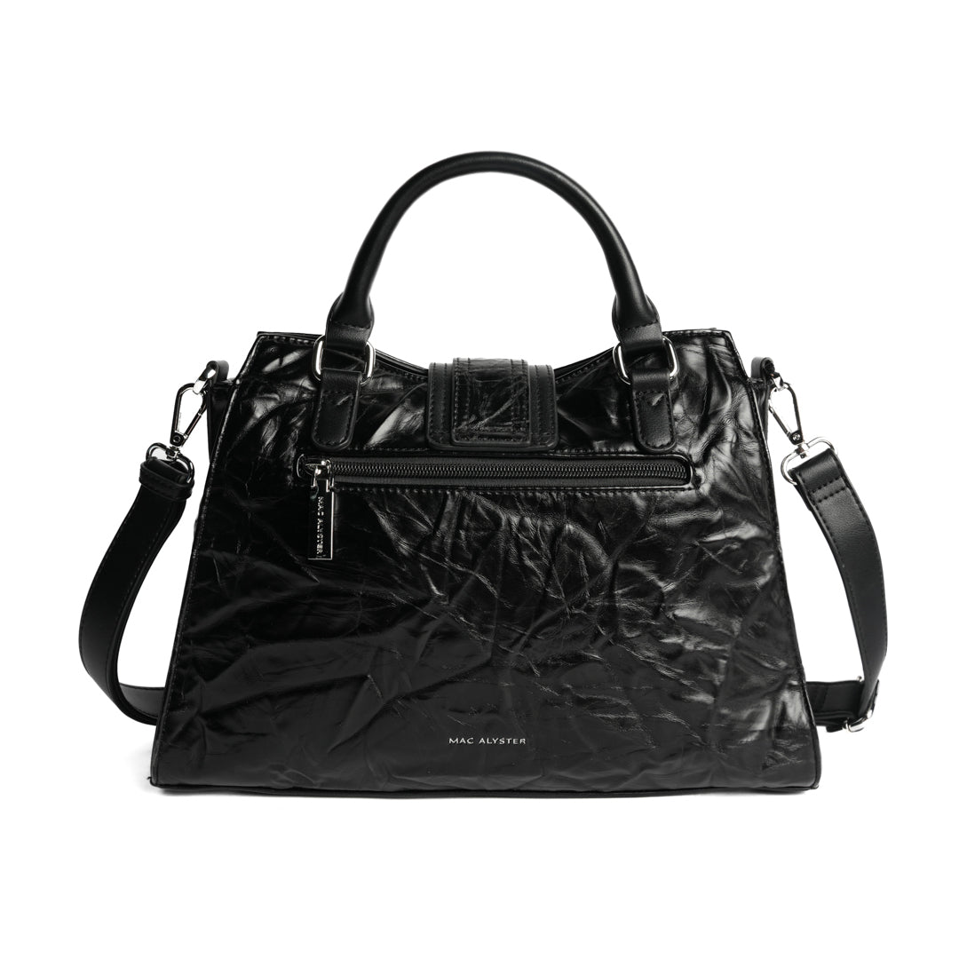 Sac à main ALTER EGO pour femme en cuir synthétique NOIR de dos