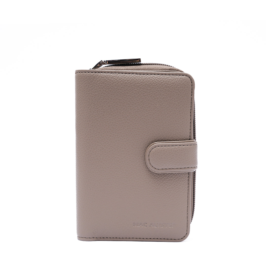 Portefeuille PETITE MAROQUINERIE synthétique TAUPE de face