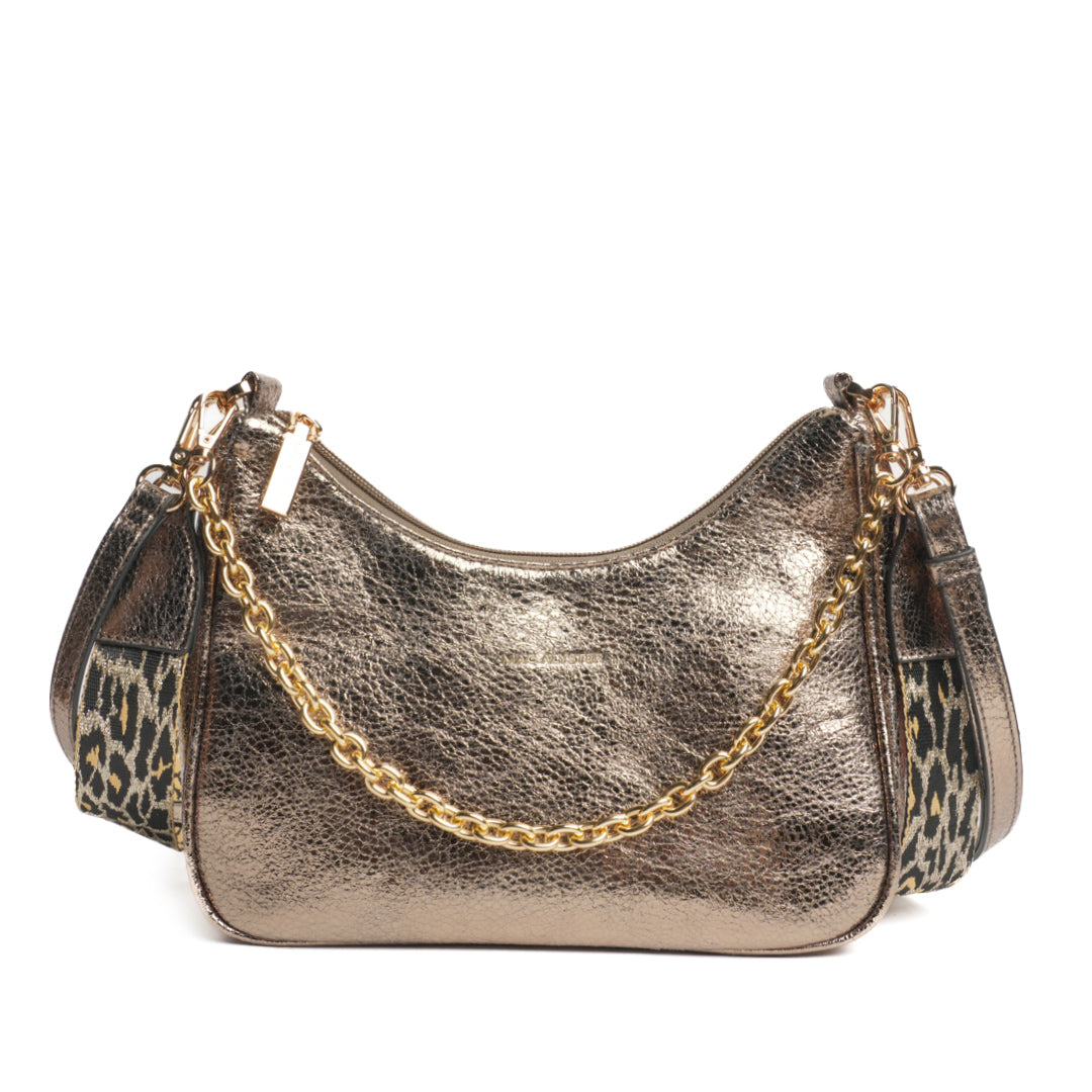 Sac trotteur LIBERTY en matière synthétique BRONZE IRISE de face