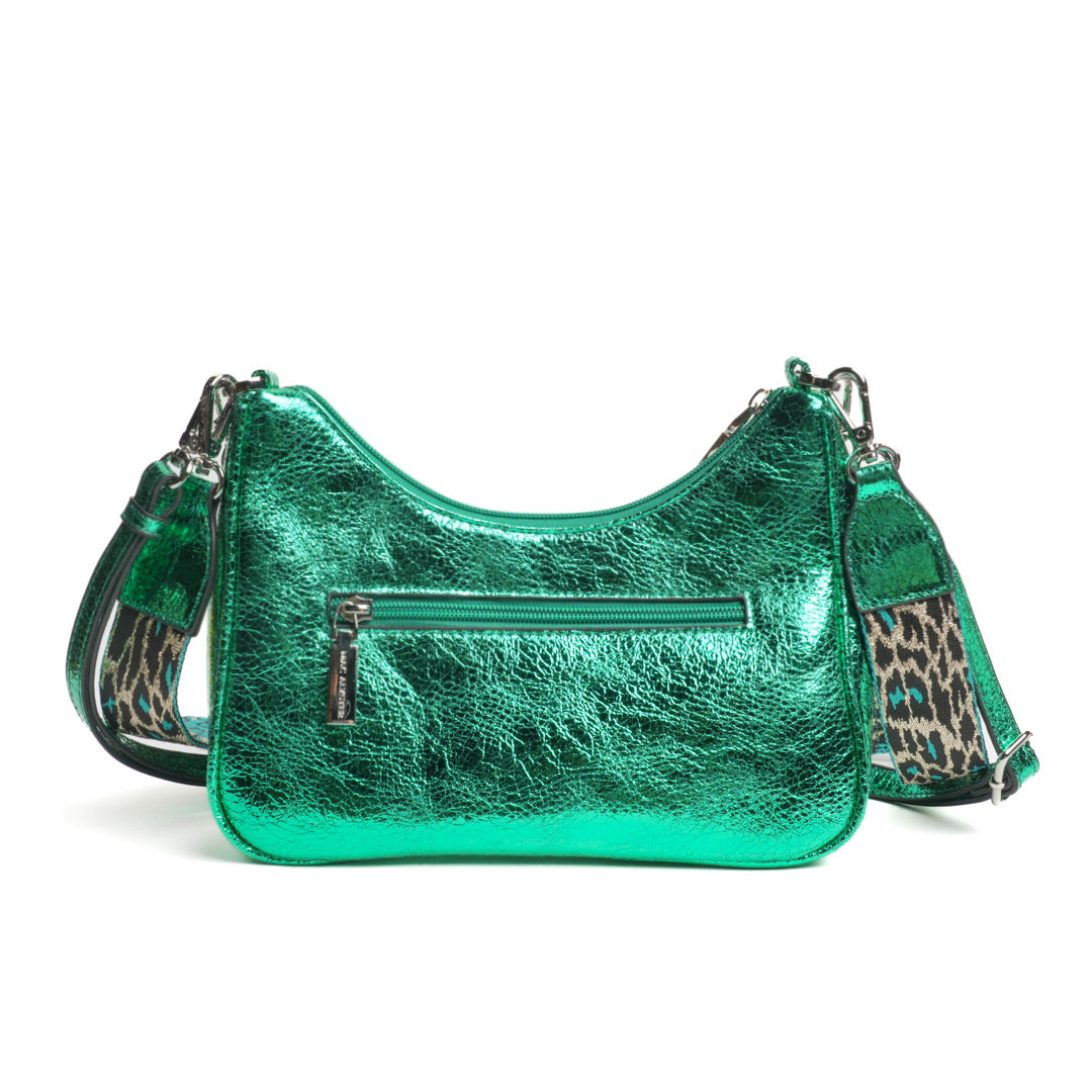 Sac trotteur LIBERTY en matière synthétique VERT IRISE de dos