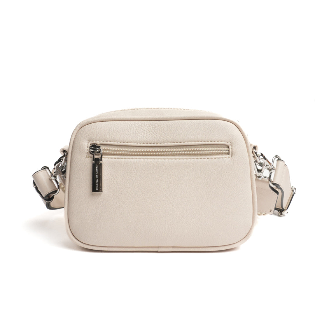 Camera bag NYMPHE en matière synthétique BEIGE de dos