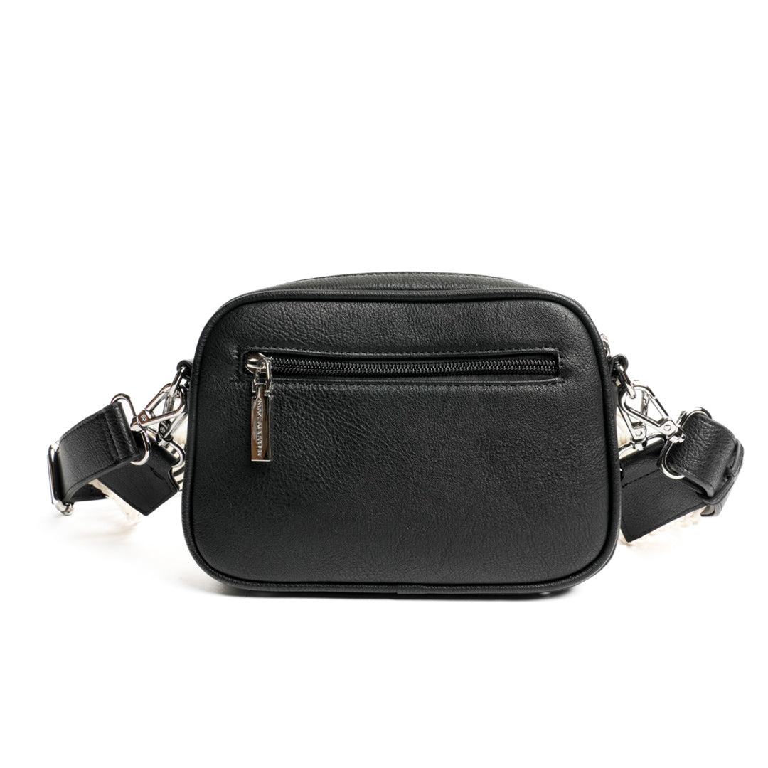 Camera bag NYMPHE en matière synthétique NOIR de dos