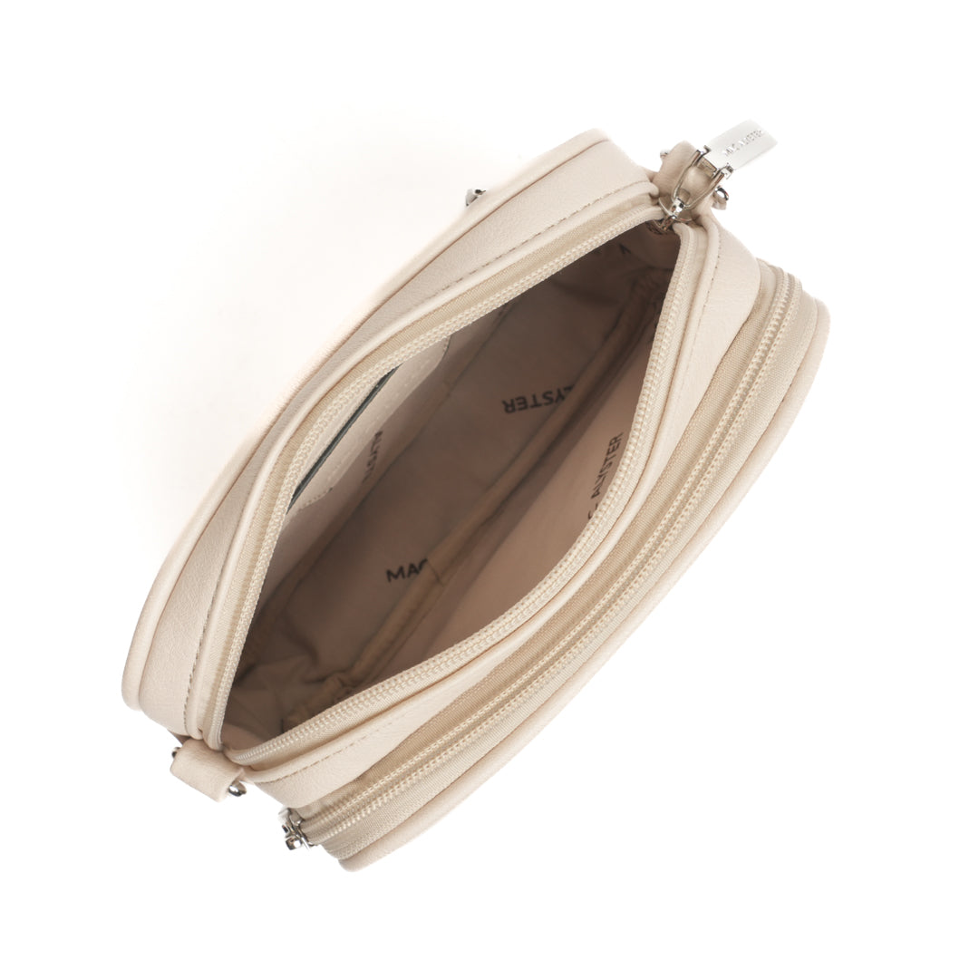 Camera bag NYMPHE en matière synthétique BEIGE de haut