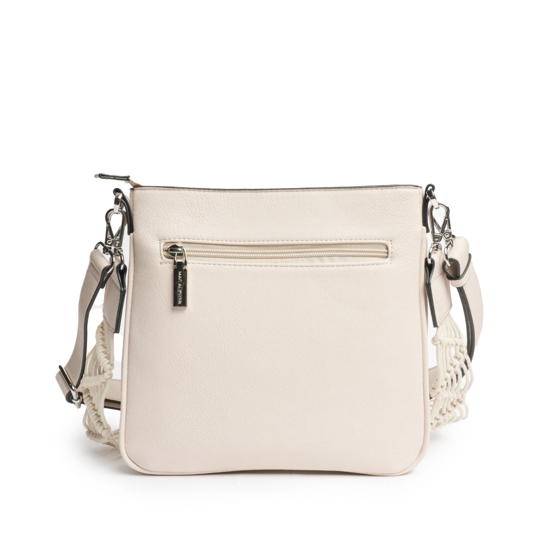 Sac trotteur NYMPHE en matière synthétique BEIGE de dos