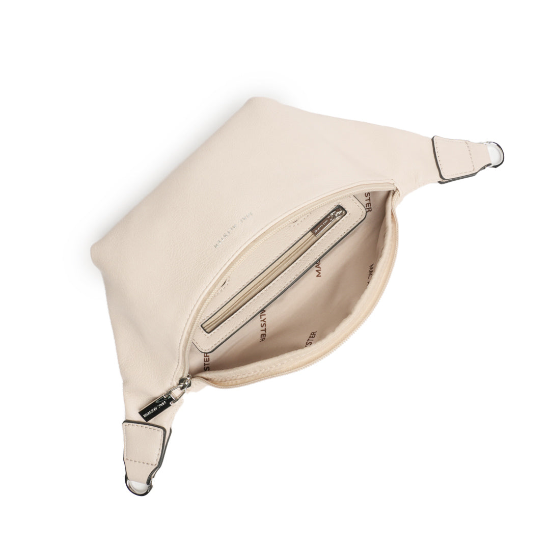 Sac banane NYMPHE en matière synthétique BEIGE de haut