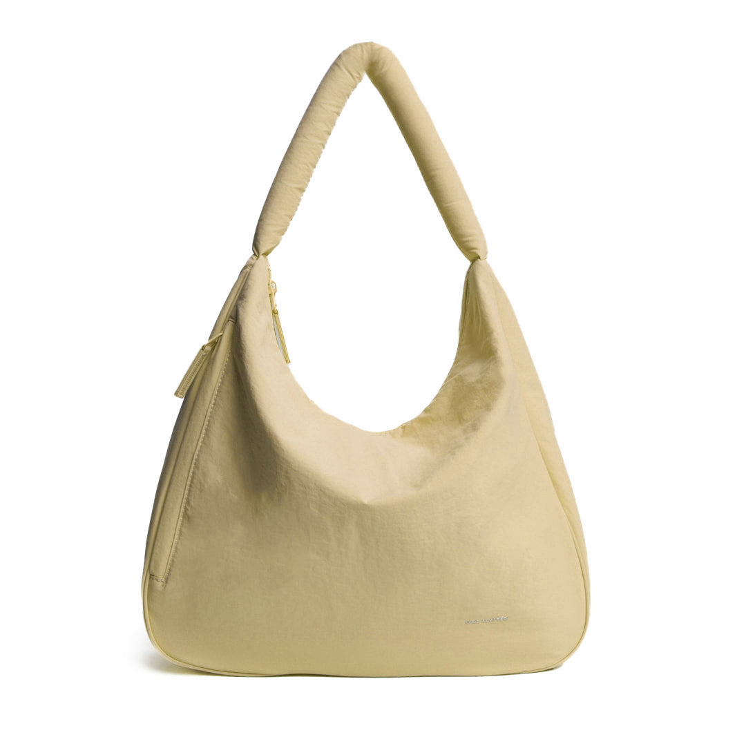 Sac fourre-tout PLUME en cuir synthétique BEIGE de face