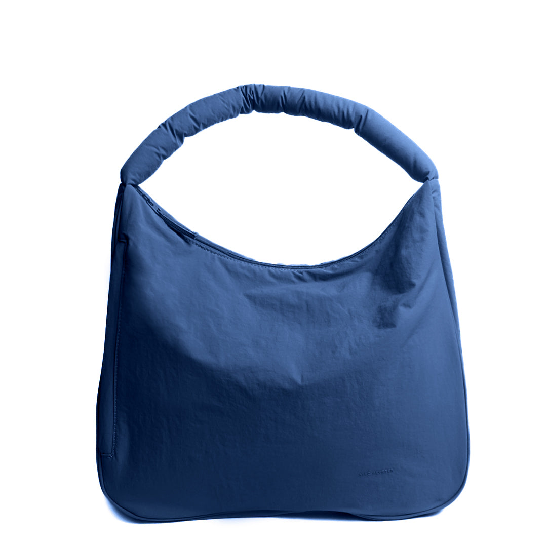 Sac fourre-tout PLUME en cuir synthétique BLEU de face