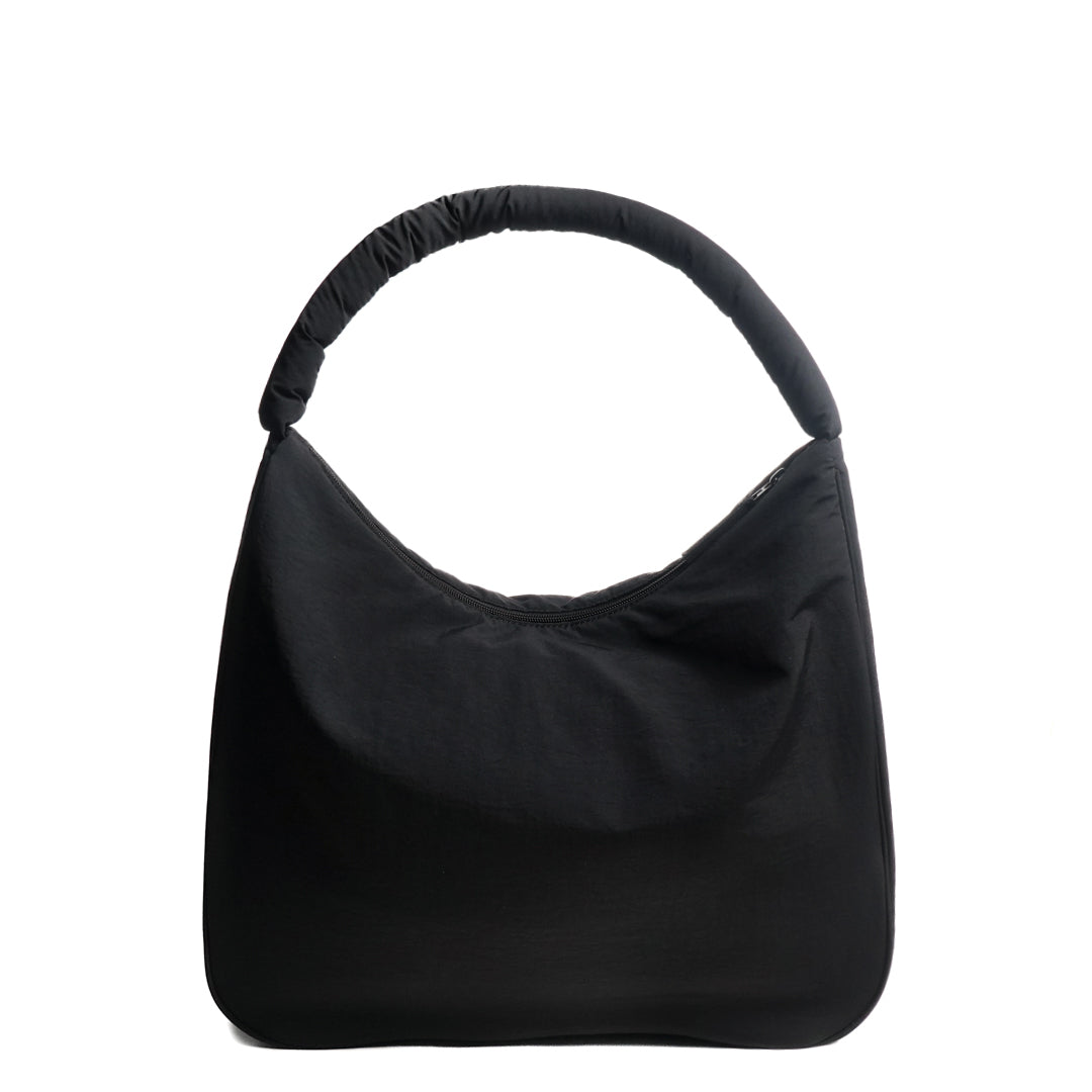 Sac fourre-tout PLUME en cuir synthétique NOIR de dos