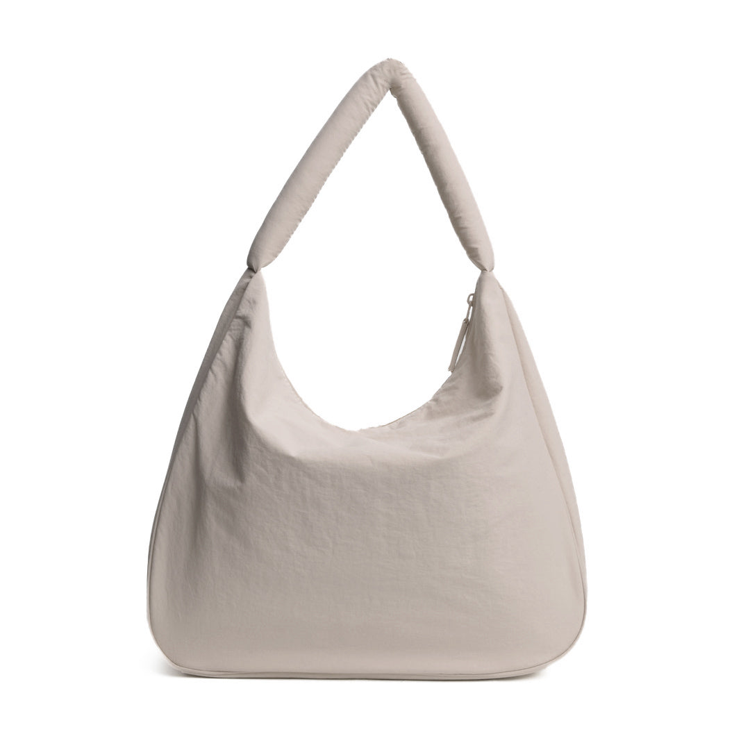 Sac fourre-tout PLUME en cuir synthétique PERLE de dos