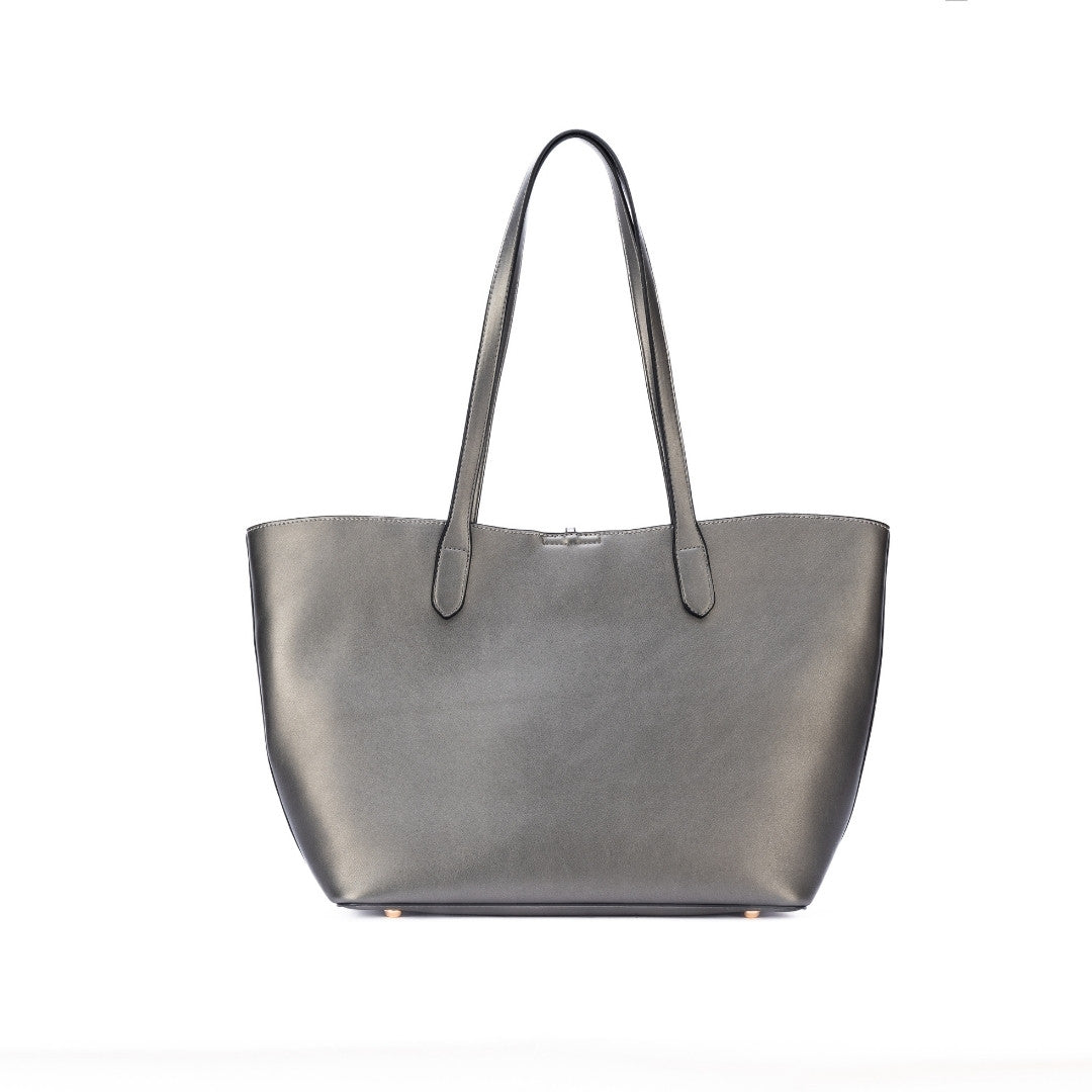 Sac shopping COUTURE en matière synthétique BRONZE de dos