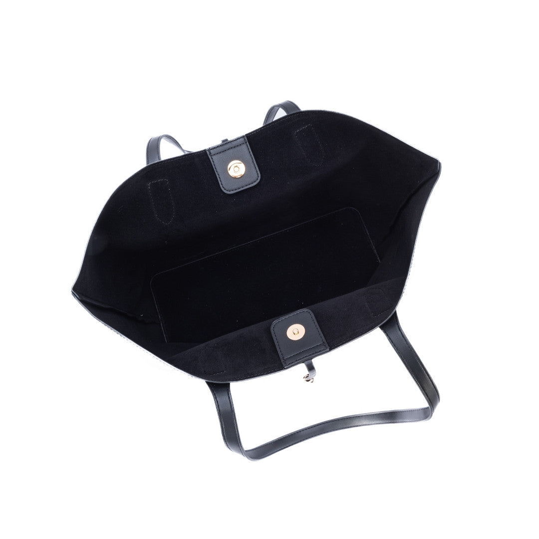 Sac shopping COUTURE en matière synthétique NOIR de haut