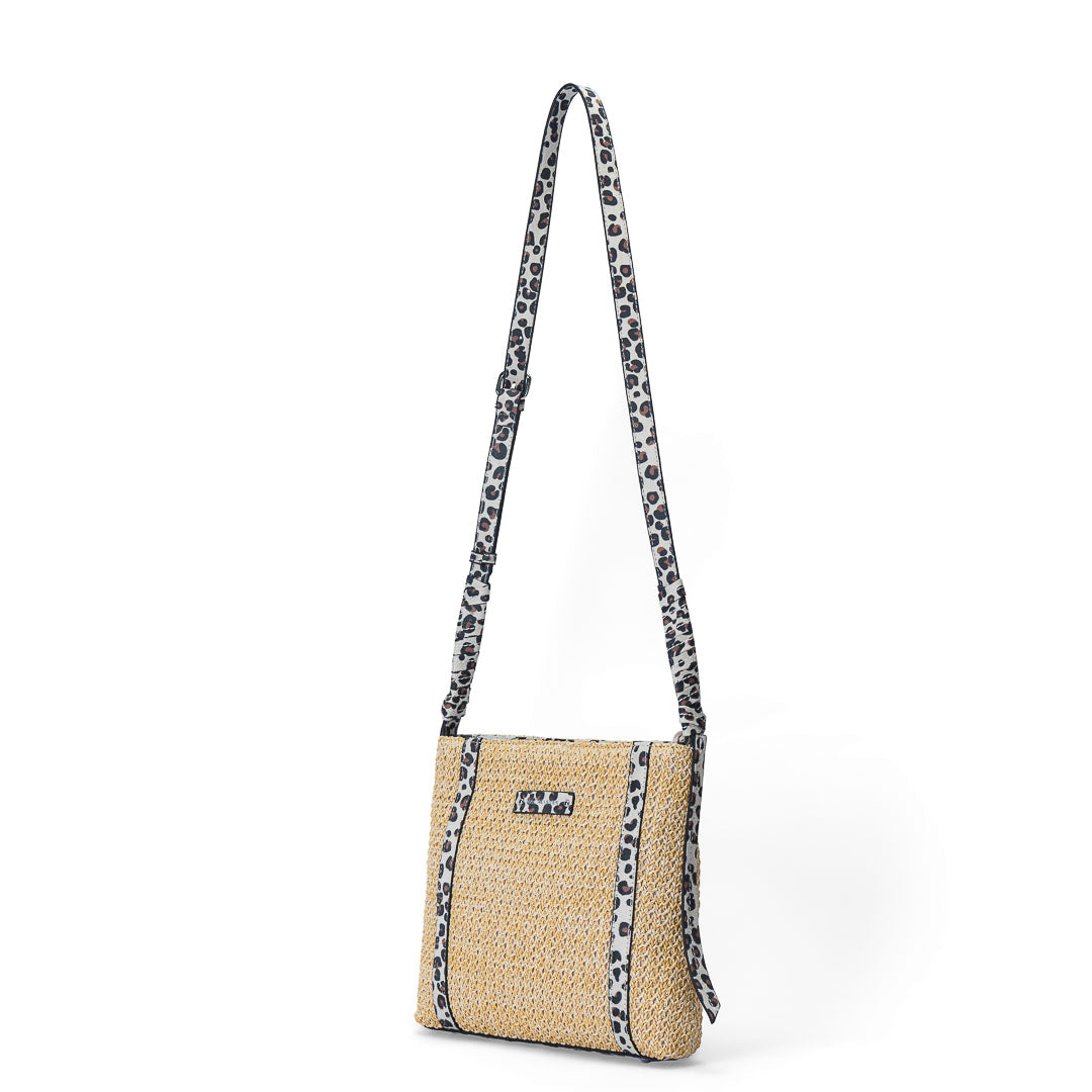 Sac trotteur femme Saint-Malo Mac Alyster petit sac bandoulière léopard design moderne