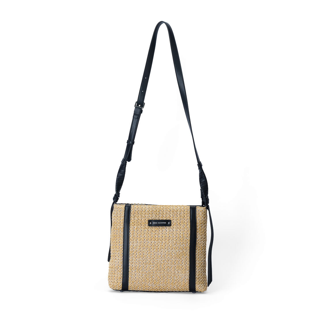 Sac trotteur femme Saint-Malo Mac Alyster petit sac bandoulière noir design moderne