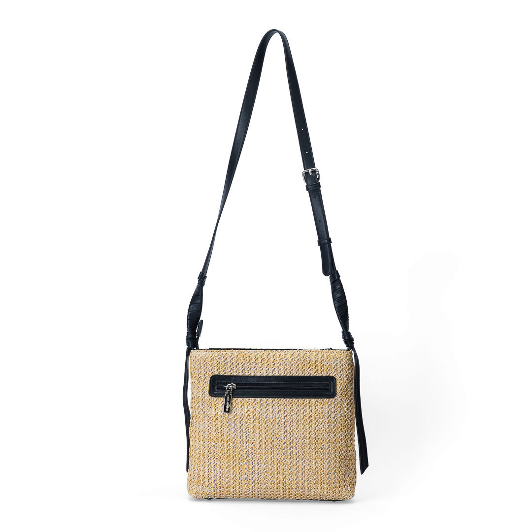Sac trotteur femme Saint-Malo Mac Alyster petit sac bandoulière noir design moderne