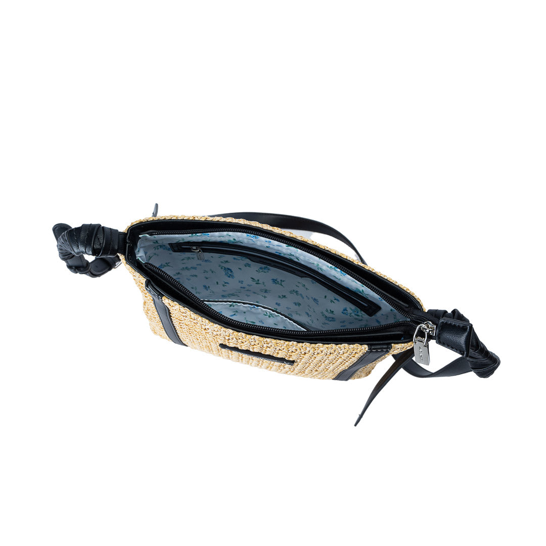 Sac trotteur femme Saint-Malo Mac Alyster petit sac bandoulière noir design moderne