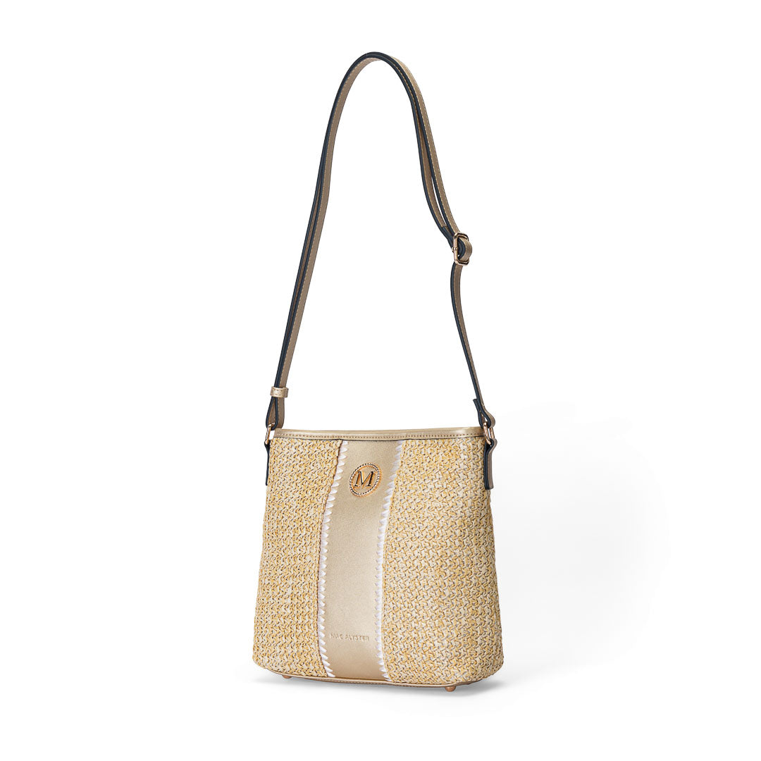 Sac trotteur femme Saint-Martin Mac Alyster doré sac bandoulière compact chic