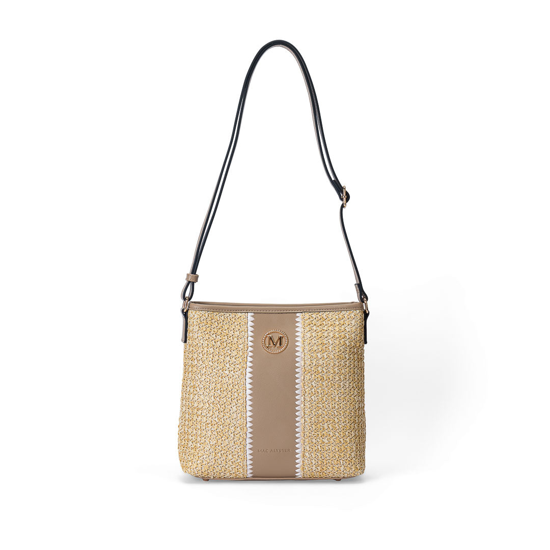 Sac trotteur femme Saint-Martin Mac Alyster taupe sac bandoulière compact chic