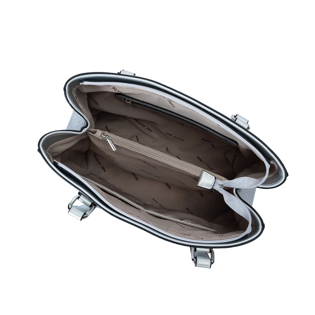 Sac shopping - CONTRASTE par Mac Alyster Argent