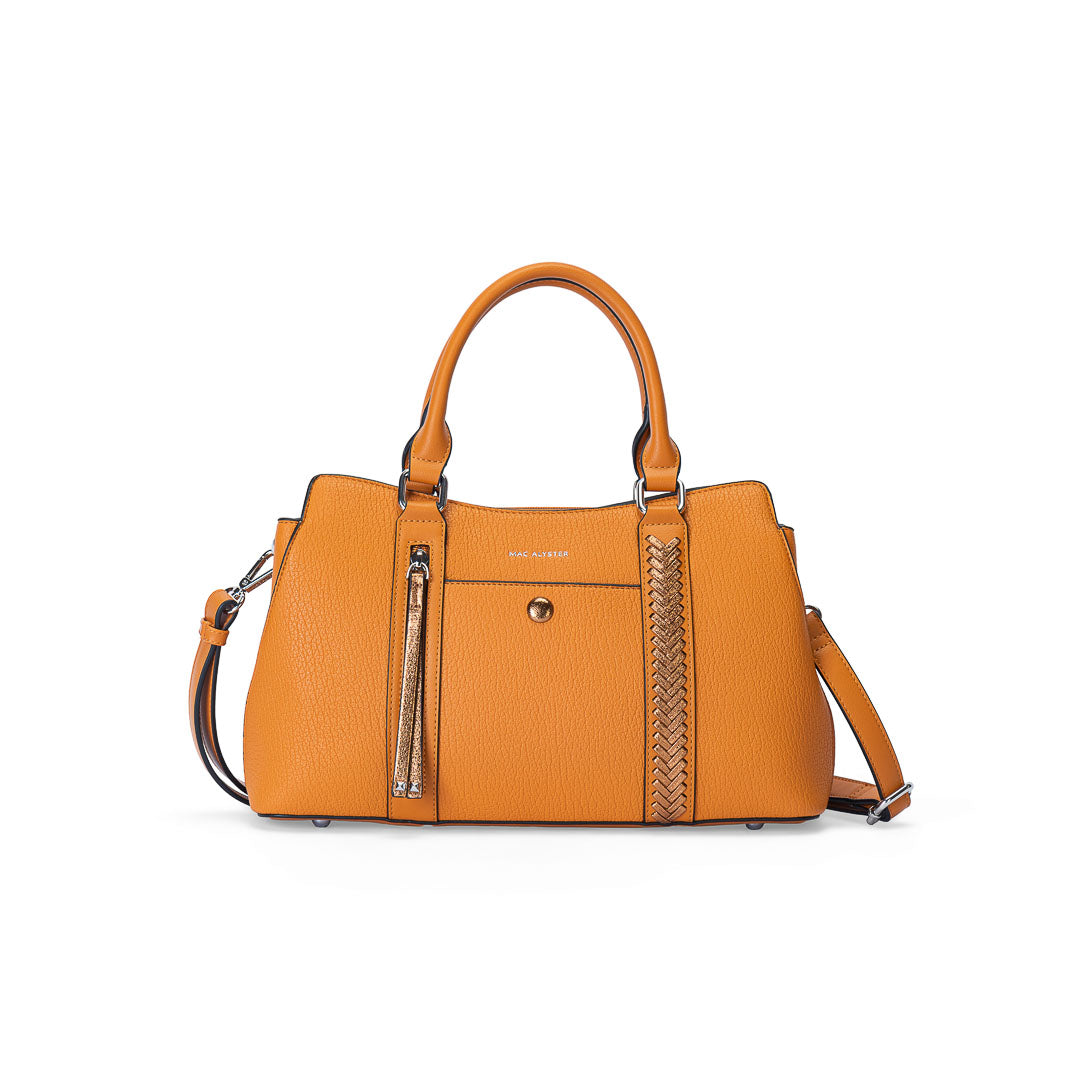 Sac porté main + Bandoulière - CONTRASTE par Mac Alyster Cognac