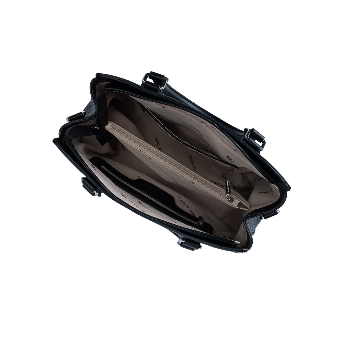 Sac porté main + Bandoulière - CONTRASTE par Mac Alyster Noir