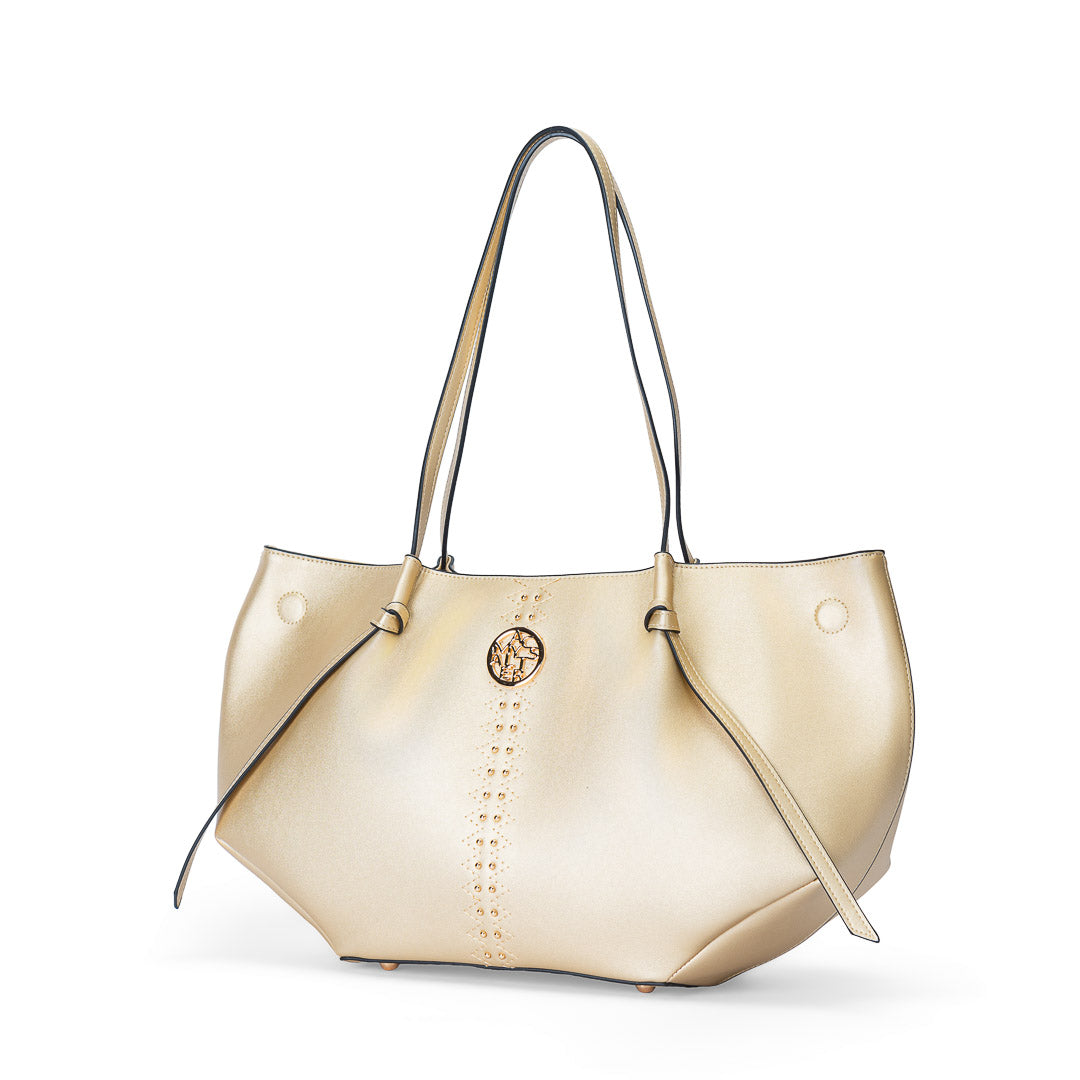 Sac cabas TENTATION champagne par Mac Alyster, vue de trois-quarts
