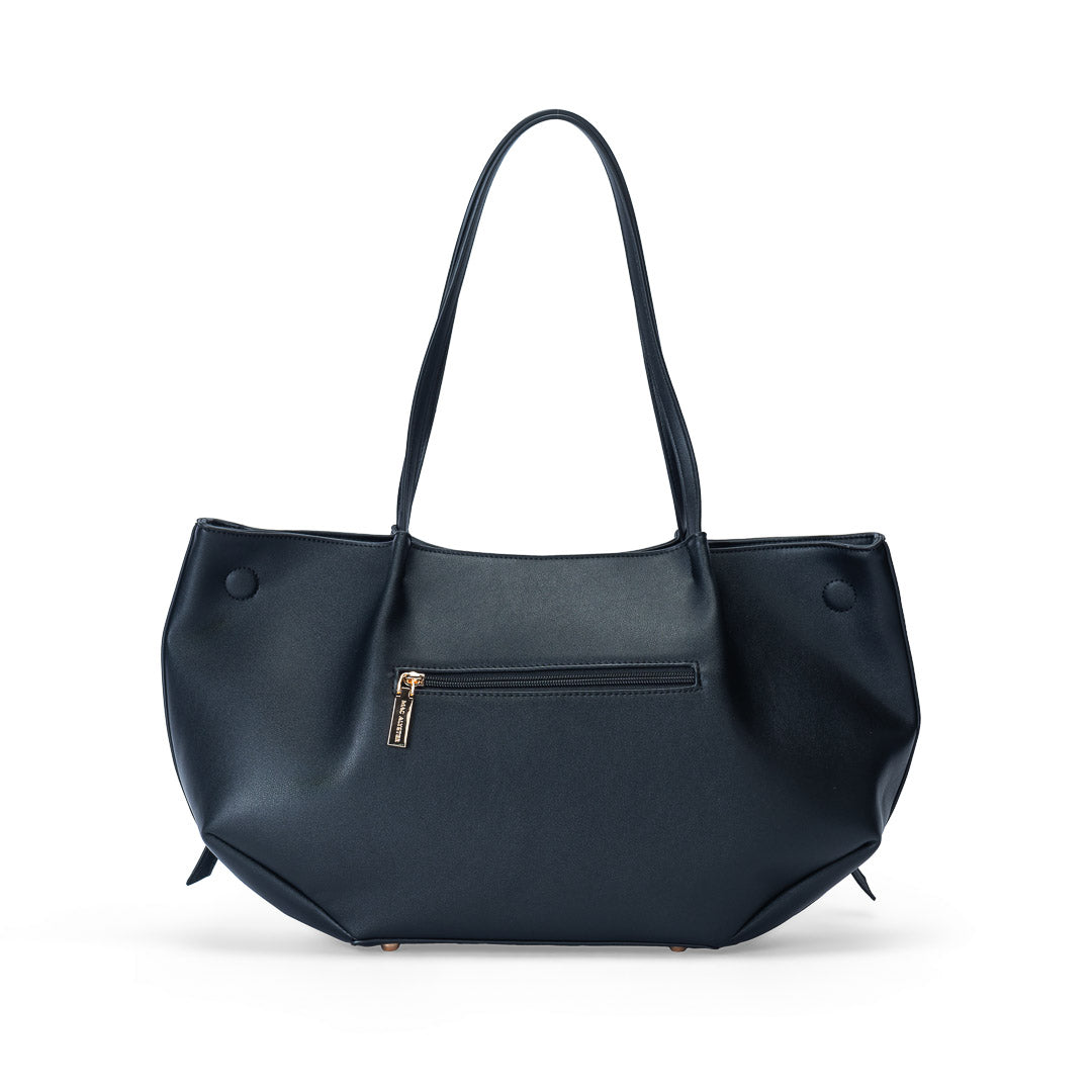 Sac cabas TENTATION noir par Mac Alyster, vue de dos