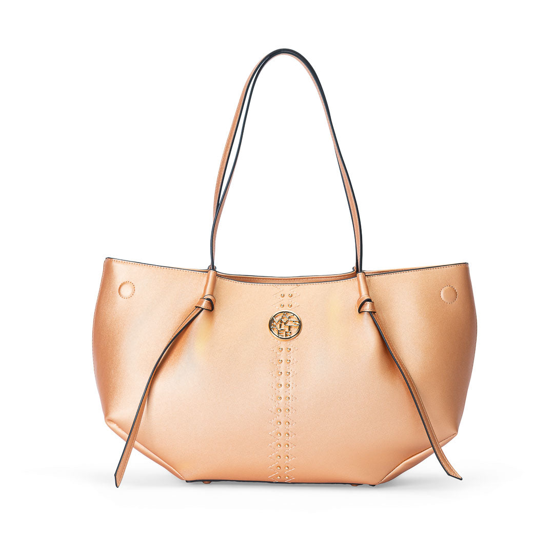 Sac cabas TENTATION or rosé par Mac Alyster, vue de face