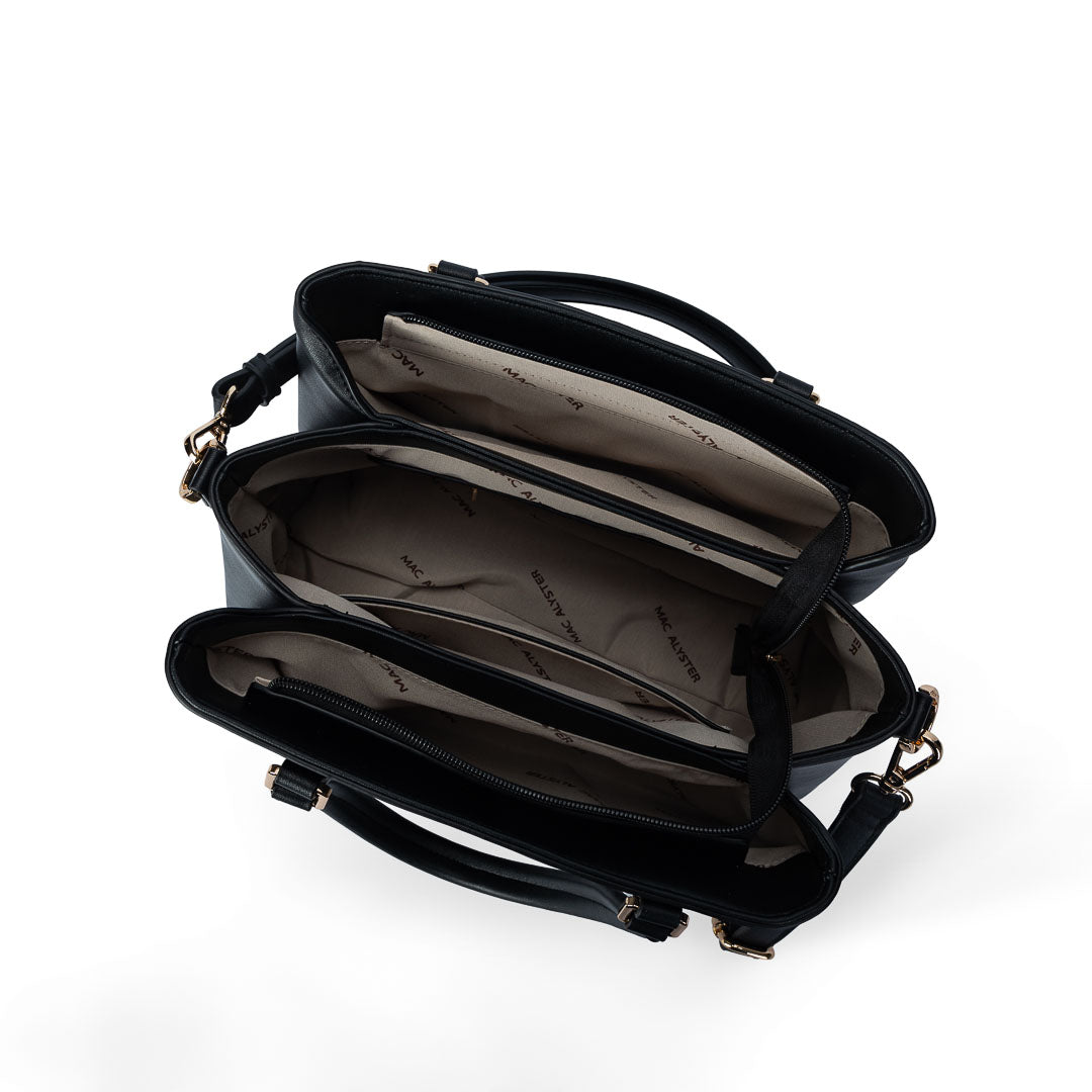 Sac à main TENTATION noir par Mac Alyster, vue intérieur