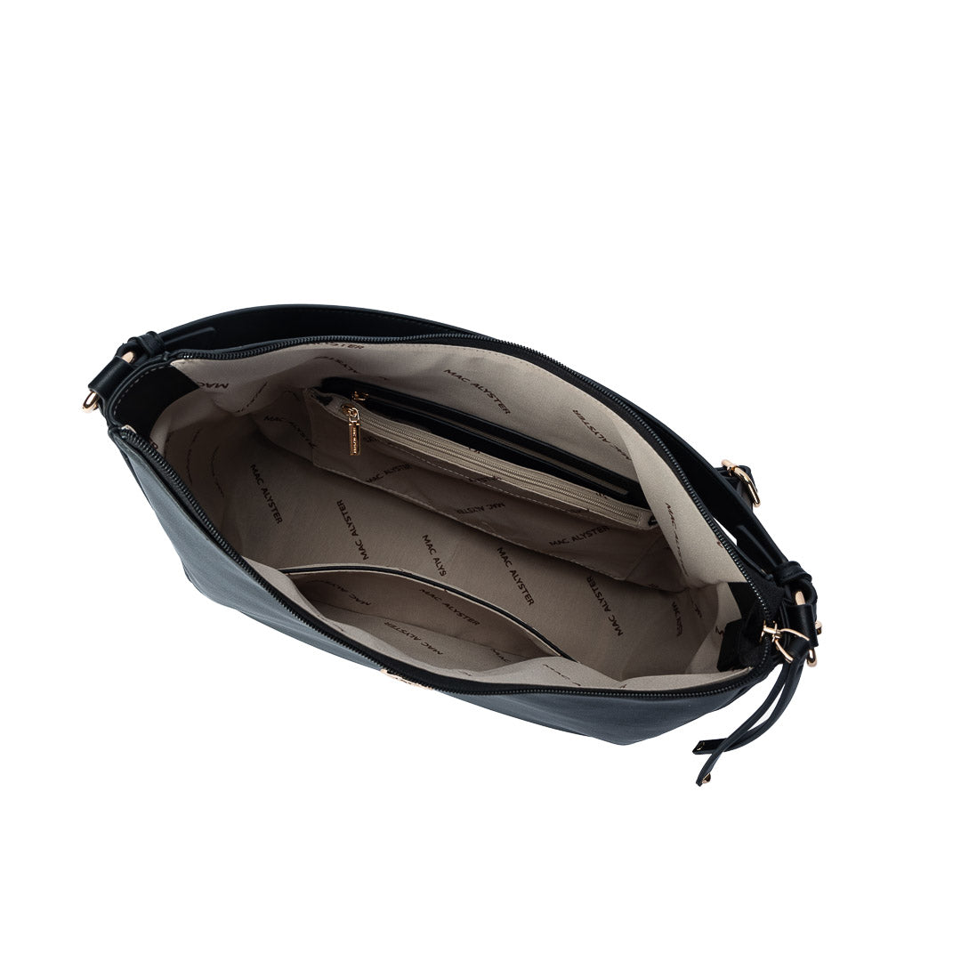 Sac porté épaule TENTATION noir par Mac Alyster, vue intérieur