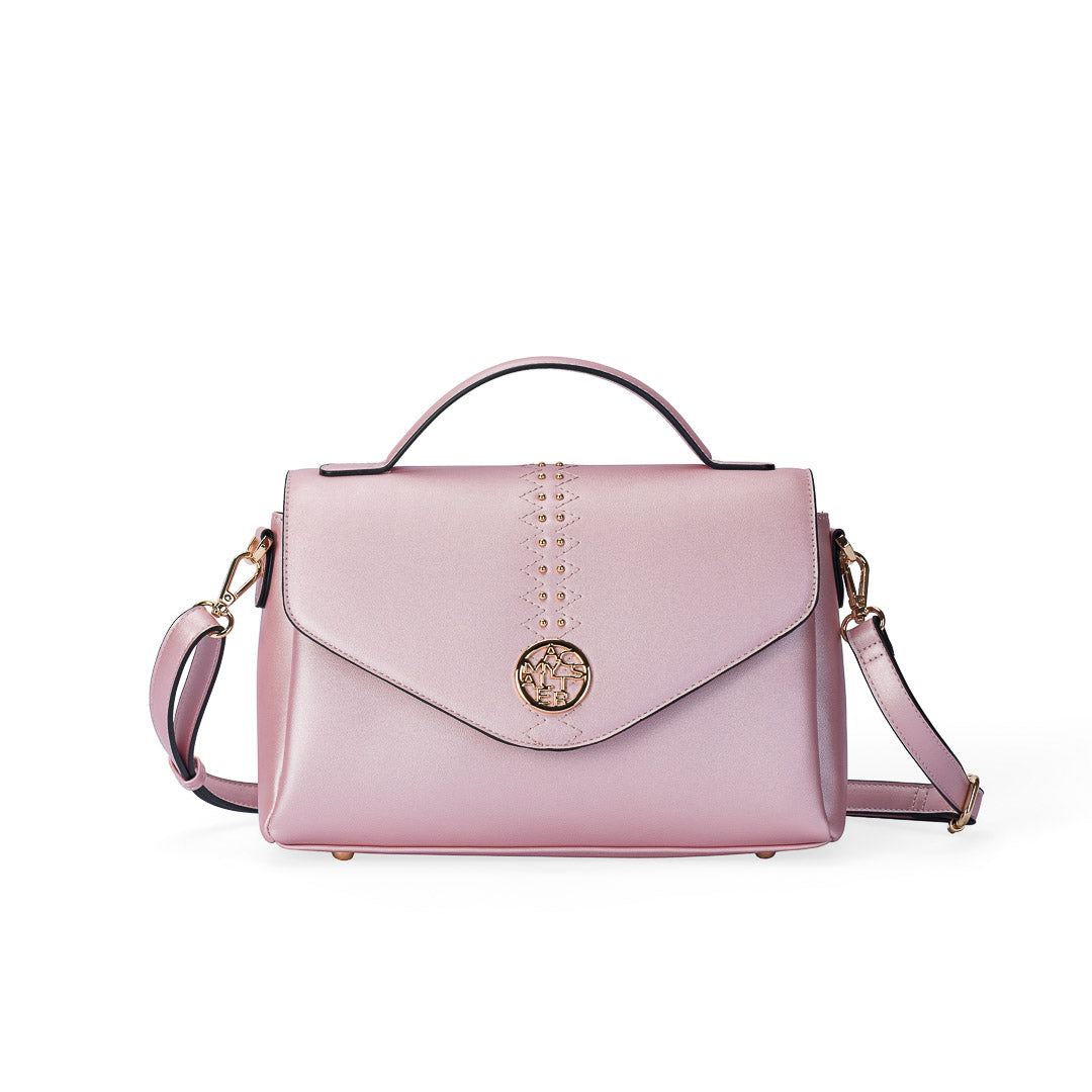 Sac à main TENTATION lilas par Mac Alyster, vue de face