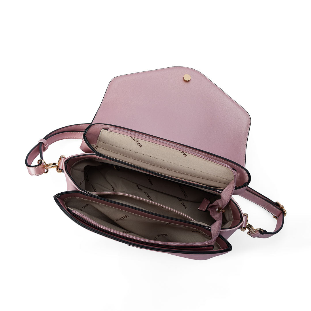 Sac à main TENTATION lilas par Mac Alyster, vue intérieur