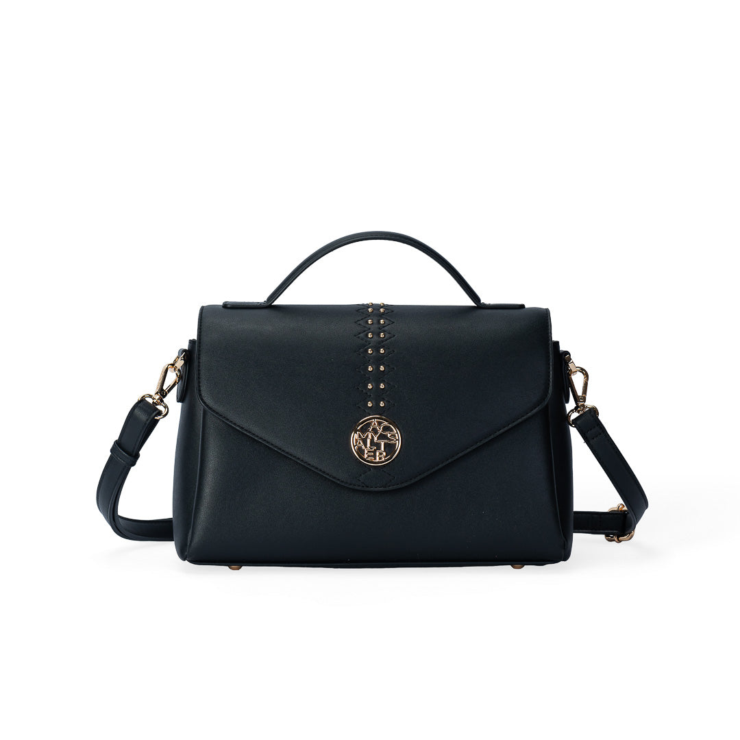 Sac à main TENTATION noir par Mac Alyster, vue de face