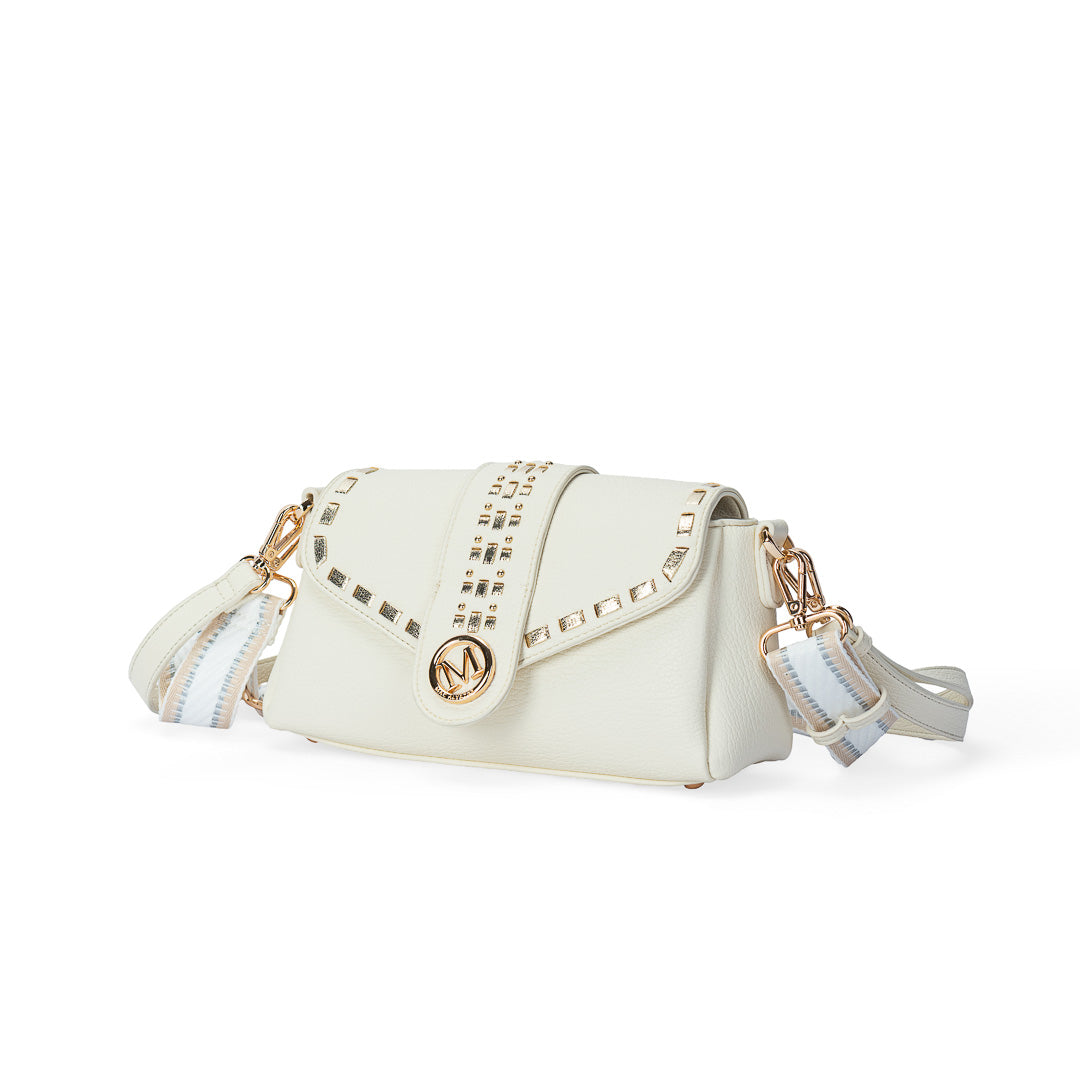 Petit sac bandoulière Sweet Mac Alyster à rabat arrondi et finitions dorées