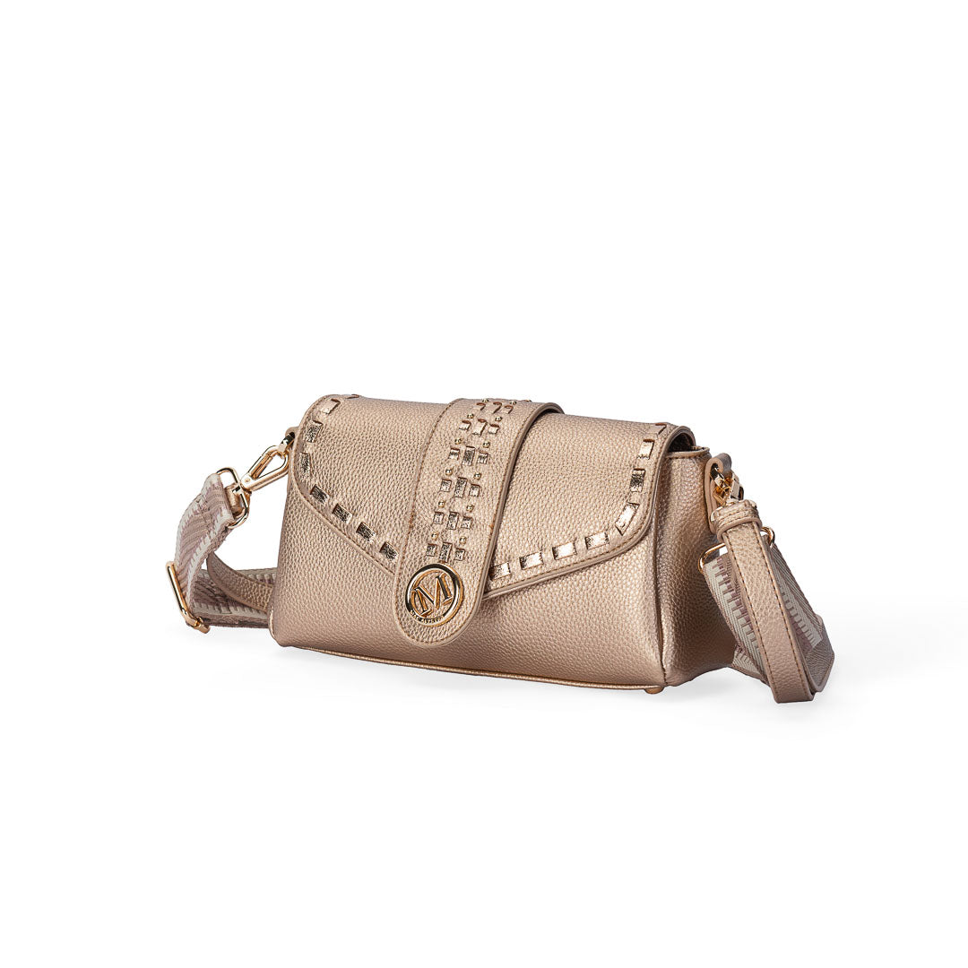 Petit sac bandoulière Sweet Mac Alyster à rabat arrondi et finitions dorées