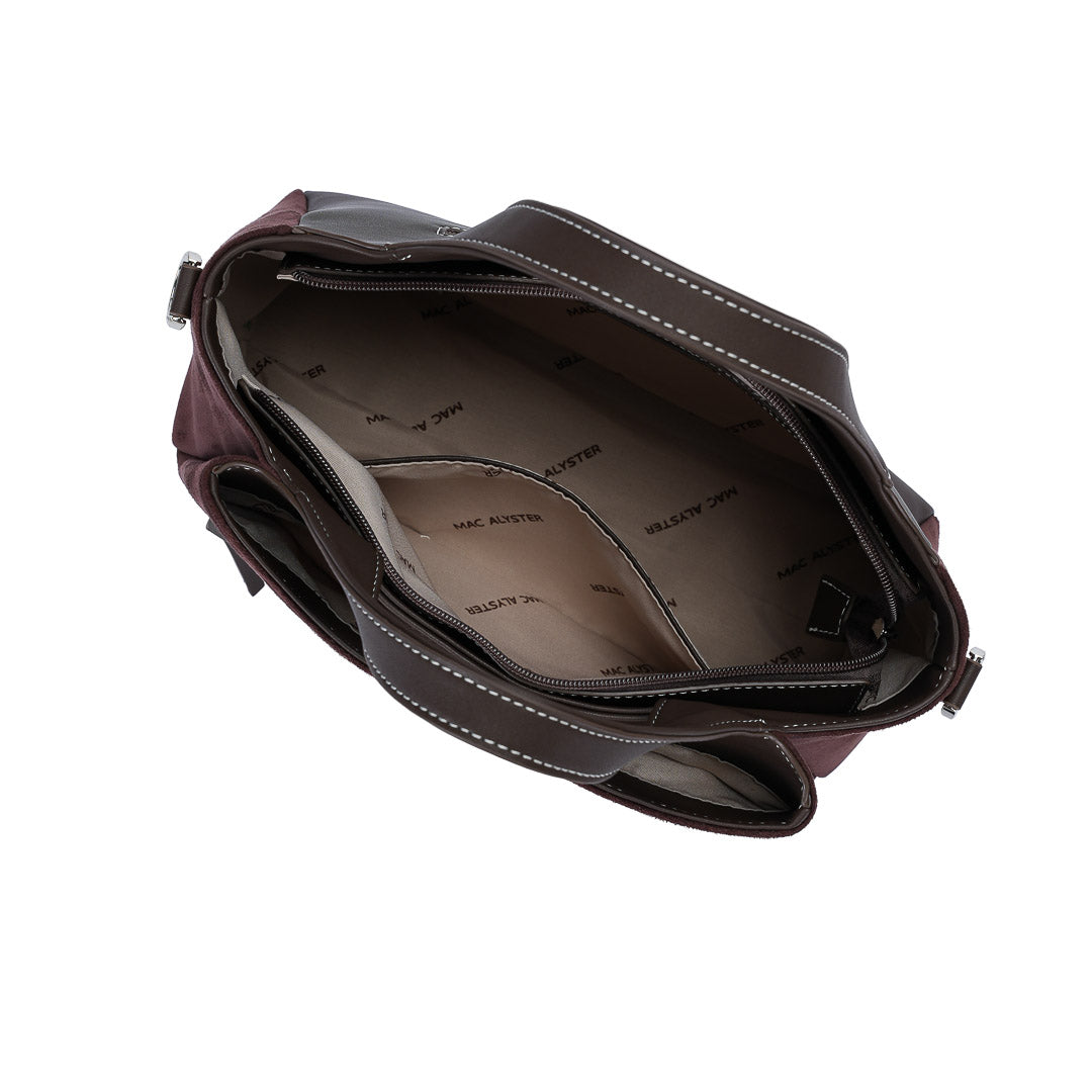 Sac porté main et Bandoulière Fauve par Mac Alyster