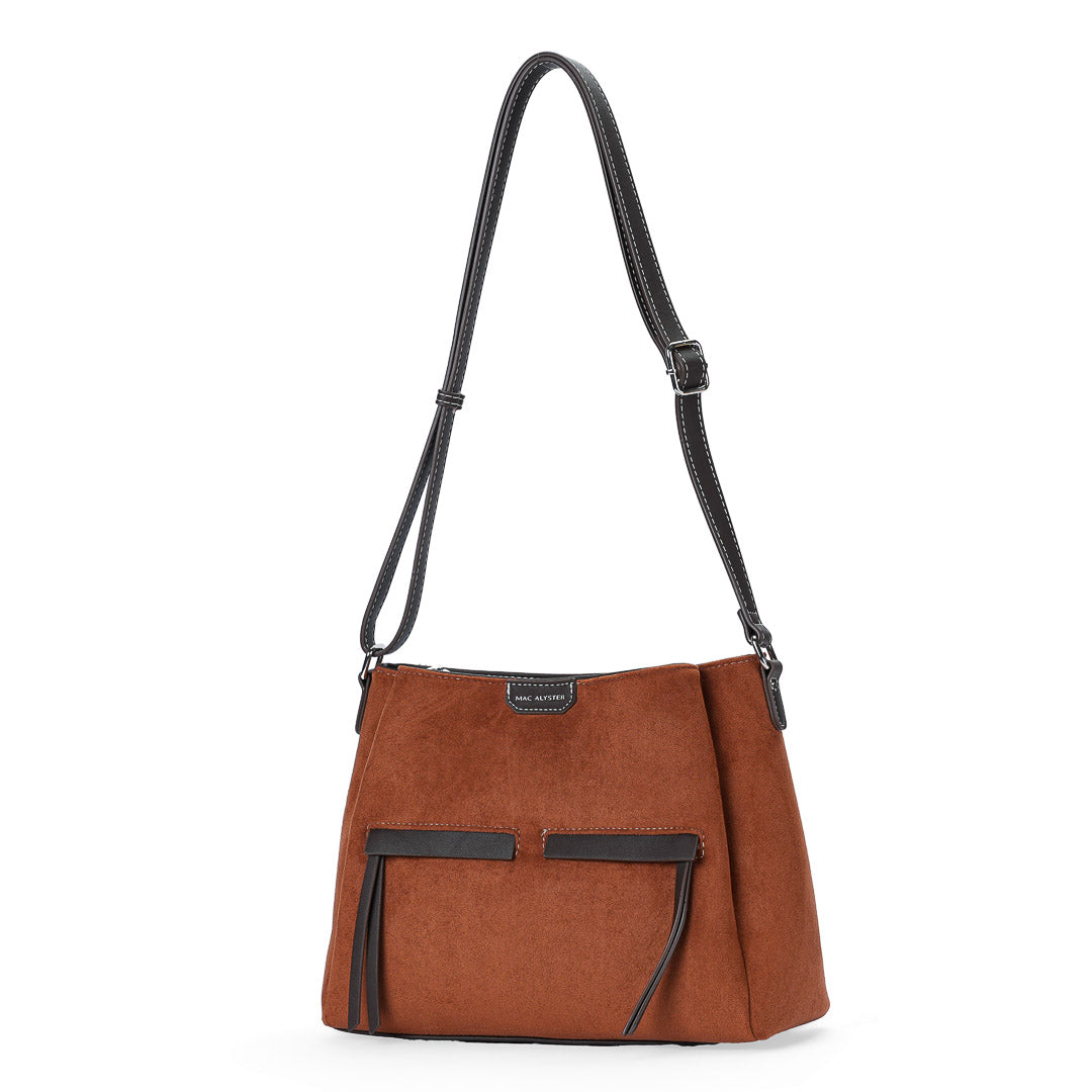 Sac besace et Bandoulière Fauve par Mac Alyster