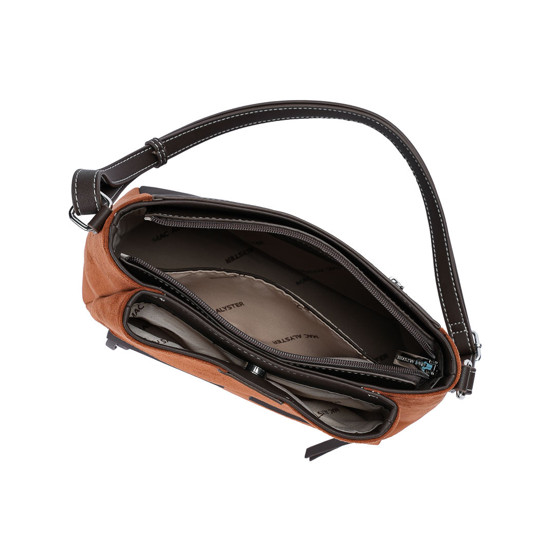 Sac besace et Bandoulière Fauve par Mac Alyster